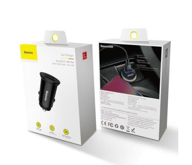 Baseus Ładowarka samochodowa 2x USB, 5A, QC 3.0, 30W - 509232 - zdjęcie 4